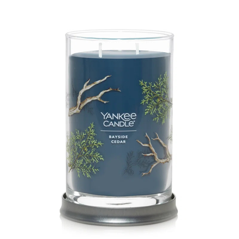YANKEE CANDLE Signature Bayside Cedar Scented Tumbler Candle