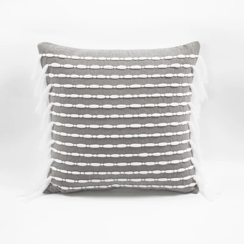 Lush Decor Cotton Striped 20'' Throw Pillow Cover