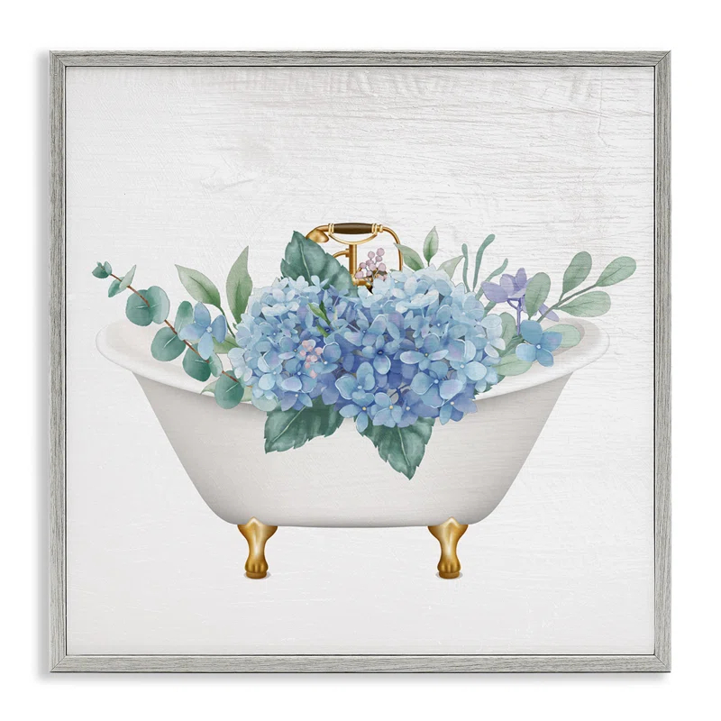 Stupell Industries " Chic Bathtub Hydrangea Blossoms " by Lil' Rue