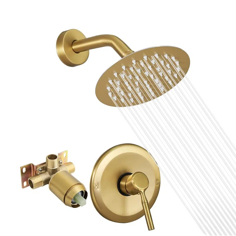 FUNDUXA Shower Head And Faucet Set Complete With Valve Shower Fixtures