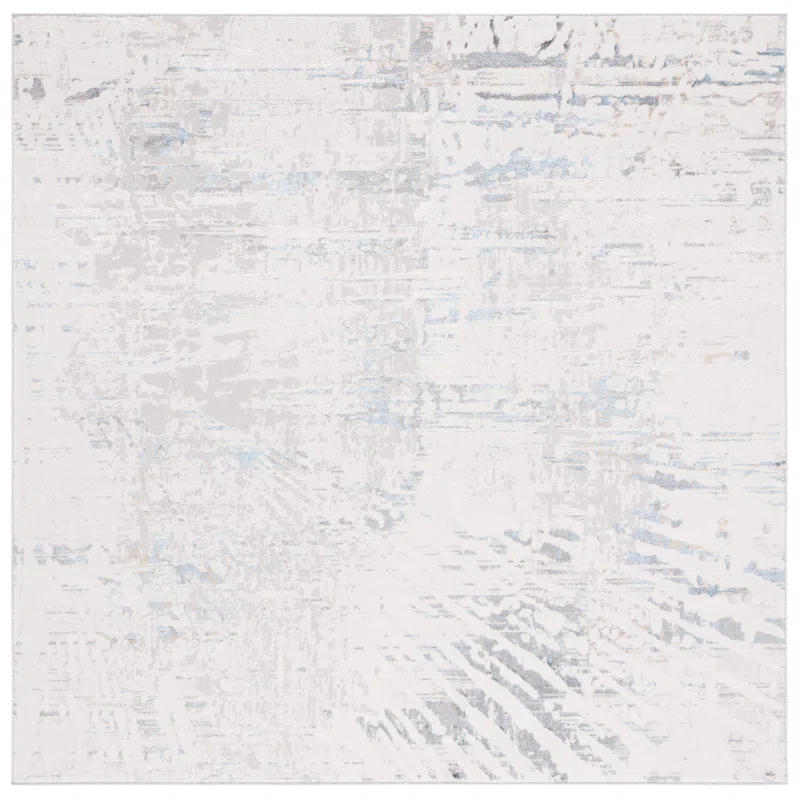 Steelside™ Wayde Abstract Gray/Beige Area Rug