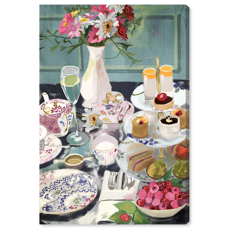 Art Remedy Help Yourself Dessert Canvas Modern Kitchen Print by Art Remedy