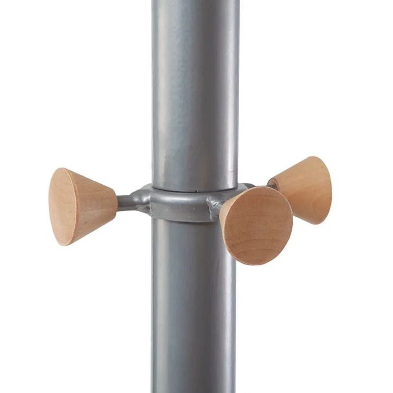 Alba 45.6'' Metal Adjustable Rolling Clothing Rack