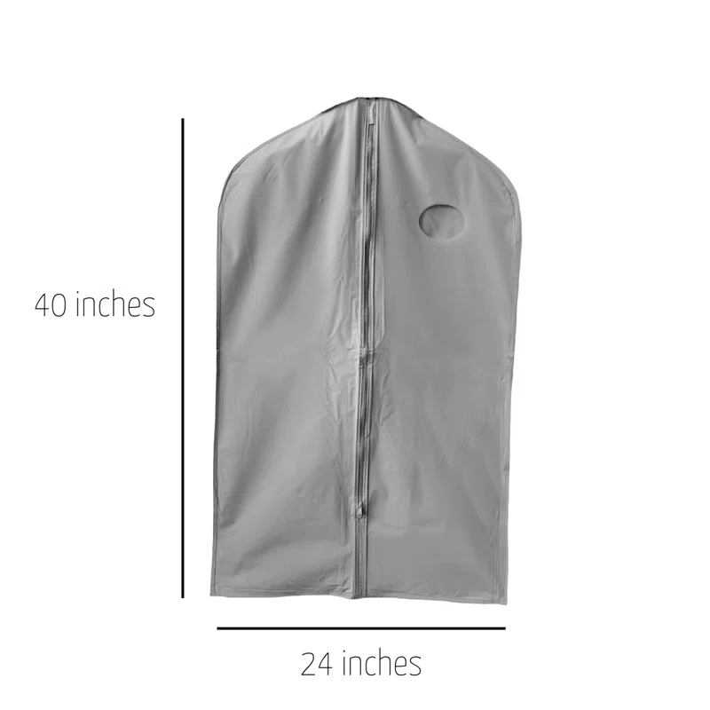 Basic LTD Vinyl Zipper Garment Bag