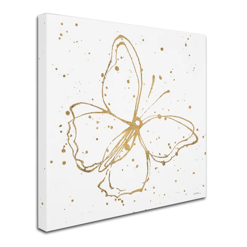 Trademark Fine Art Shirley Novak " Golden Wings I " by Shirley Novak