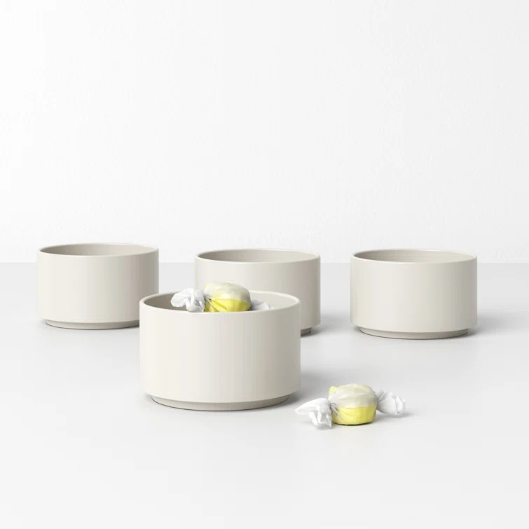 PILAR Stoneware 4.8 oz. Dessert Bowl (Set of 4)
