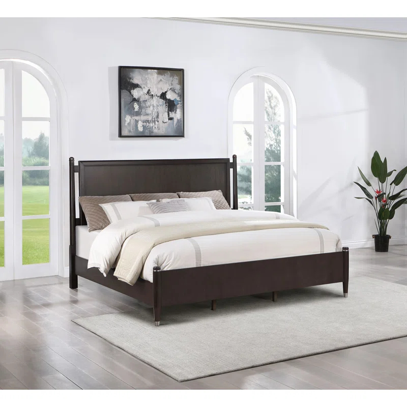 Kirby Kha Emberlyn Wood Poster Bed Brown
