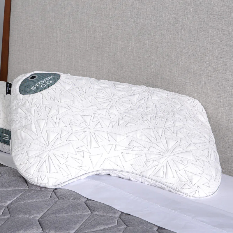 Bedgear Bedgear Storm Cuddle Curve Performance Cooling Pillow for Side Sleepers- Medium Firmness