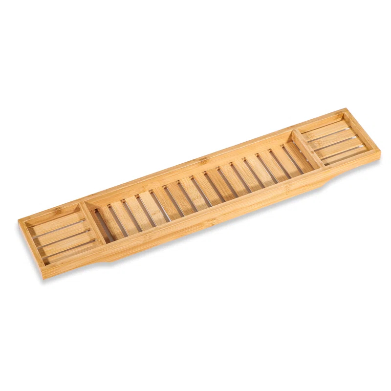 Freestanding Bamboo Bath Caddy