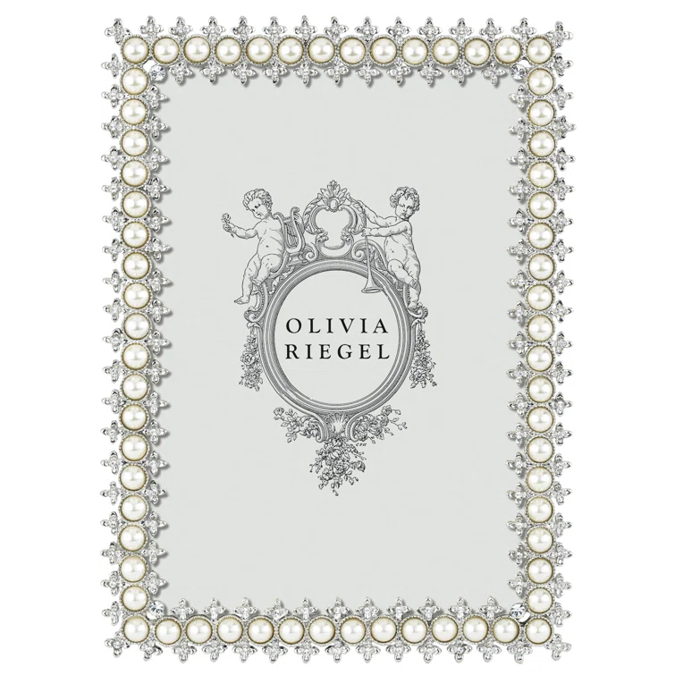 Elegant Silver Crystal 8x10 Tabletop Photo Frame