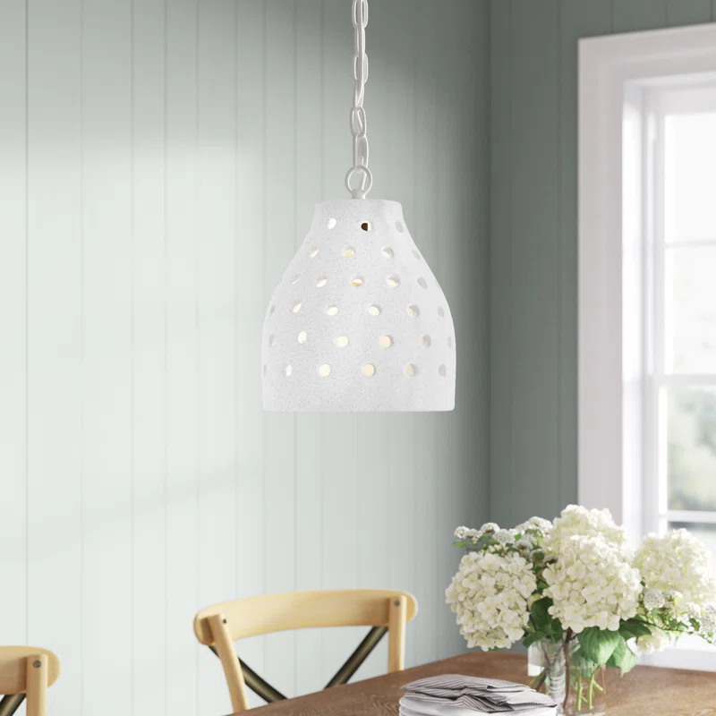Pristina Single Light Ceramic Dimmable Pendant