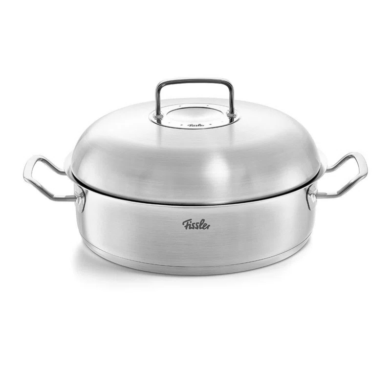 Fissler Original-Profi Collection® Stainless Steel Round Roaster With High Dome Lid, 5.1 Quart