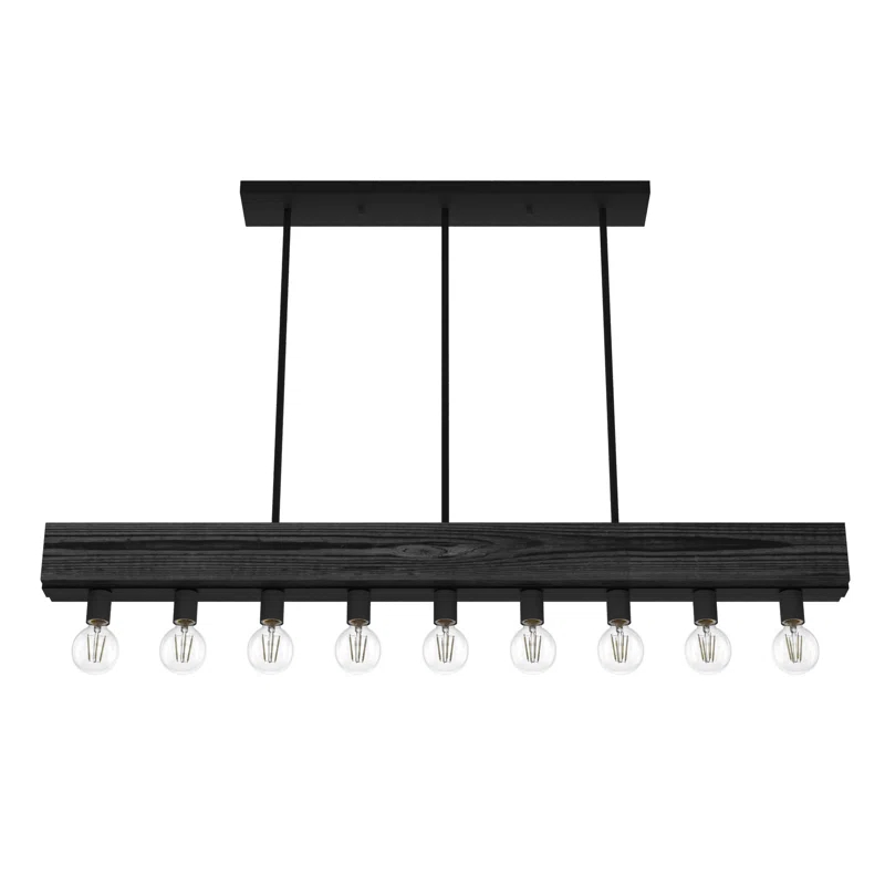 Hunter Fan Donelson 9 - Light Kitchen Island Linear Pendant