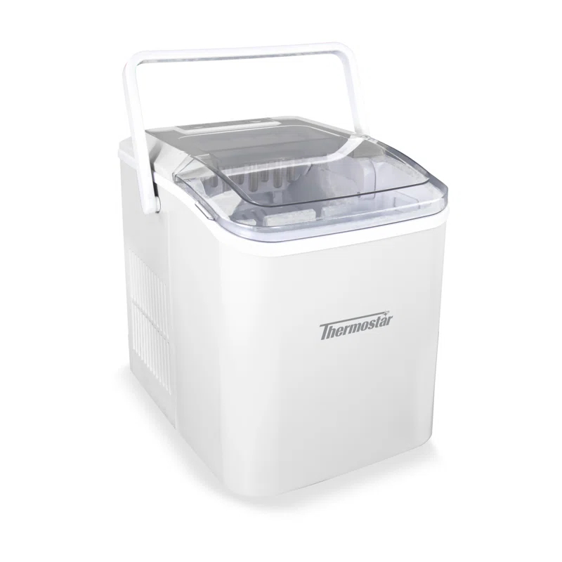 THERMOSTAR Thermostar 26-Pound Automatic Self-Cleaning Portable Countertop Ice Maker Machine With Handle