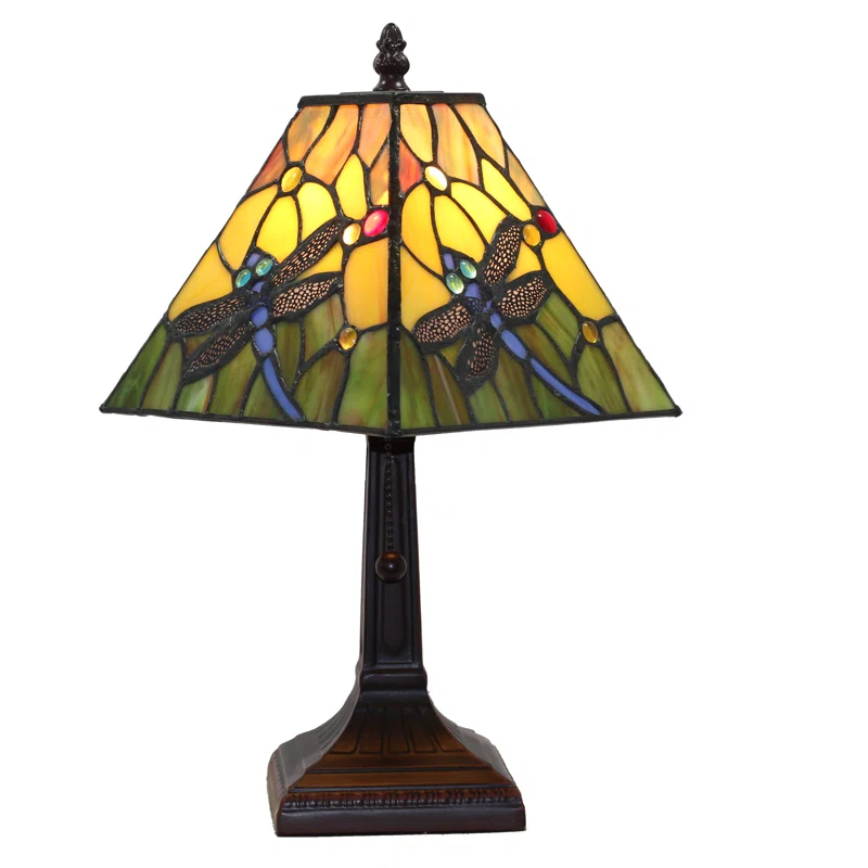 Amora Lighting Tiffany Metal Table Lamp