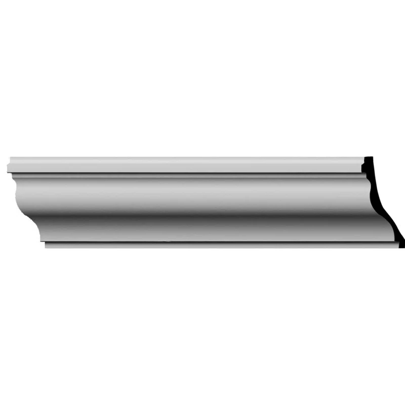 Ekena Millwork 7 1/8"H x 3 1/4"P x 7 3/4"F x 94 1/2"L Milton Smooth Crown Moulding