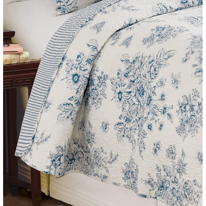 C&F Home Nelly Farmhouse / Country Cotton Reversible Quilt Set