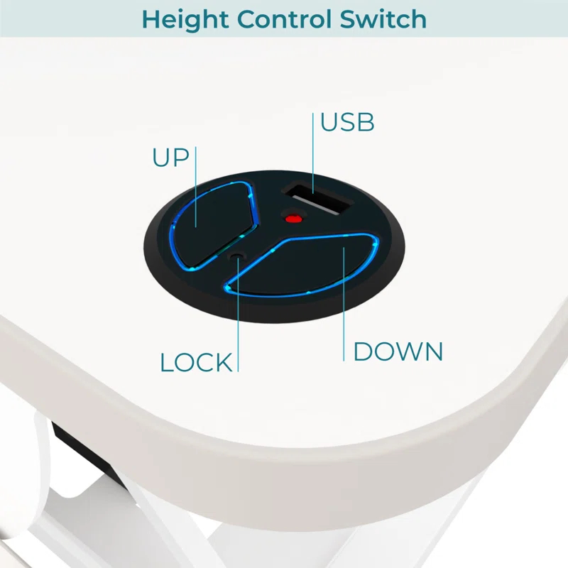 VERSADESK VersaDesk PowerPro Electric Height Adjustable Desk Converter w/ USB Charging Port