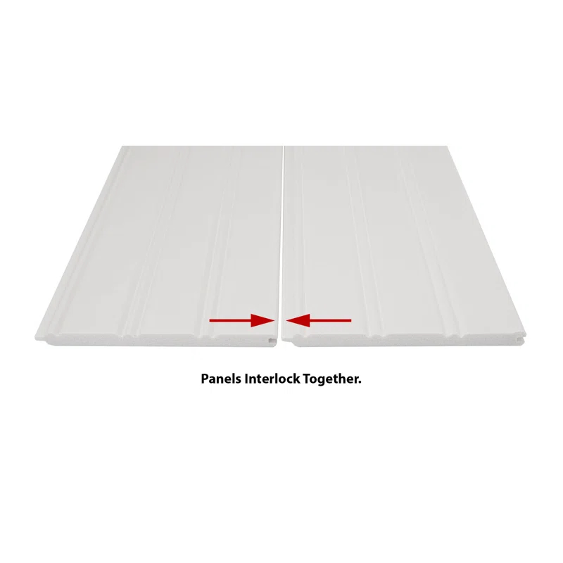 Outwater 96'' H x 5.25'' W x 0.375'' D Plastic Chair Rail