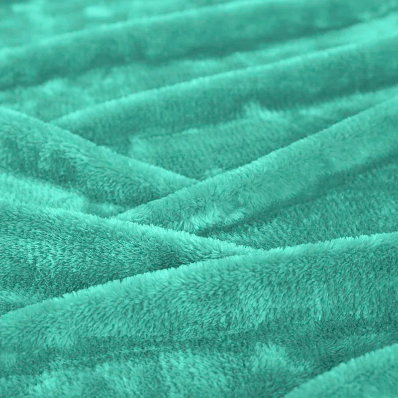 Superior Superior Solid Polyester Reversible All-Season Fleece Throws Blanket