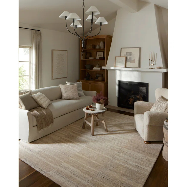 Amber Lewis x Loloi Rocky Ivory/Dove Area Rug