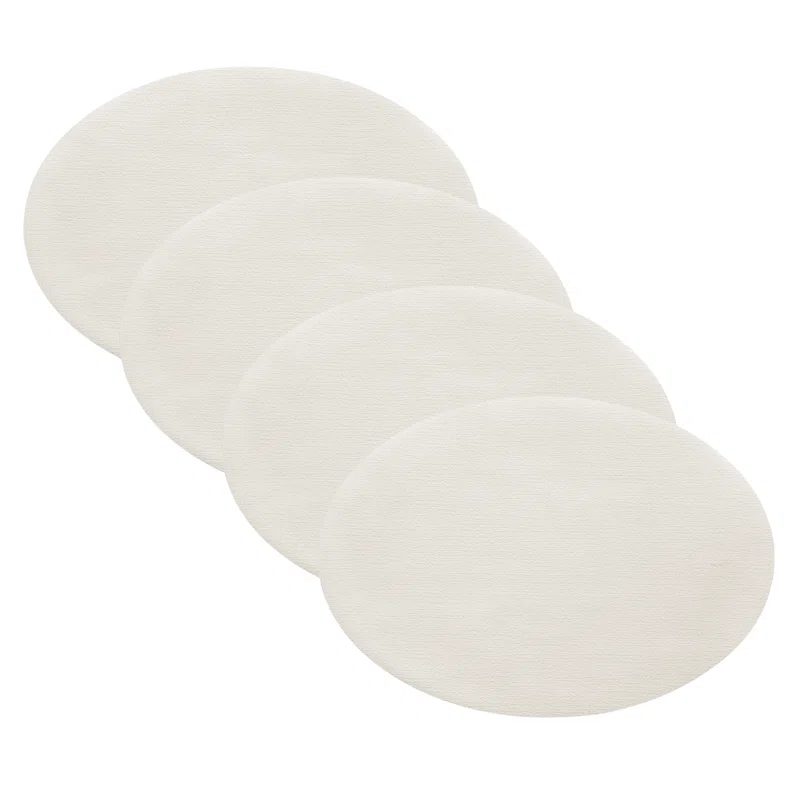 Manufacture Rock Oval Faux Leather Reversible Placemat (Set of 4)