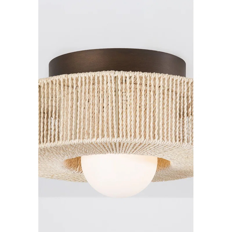 Embeth Flush Mount Light - Bronze / 14"Dia