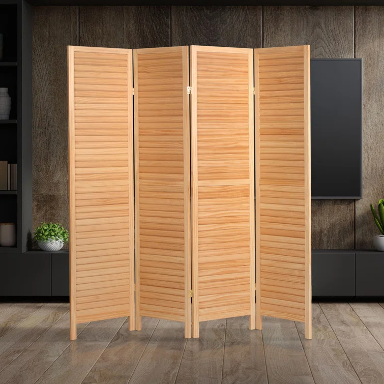 Langley Street® Allenbie 5.2 Ft. Tall Louvered Room Divider