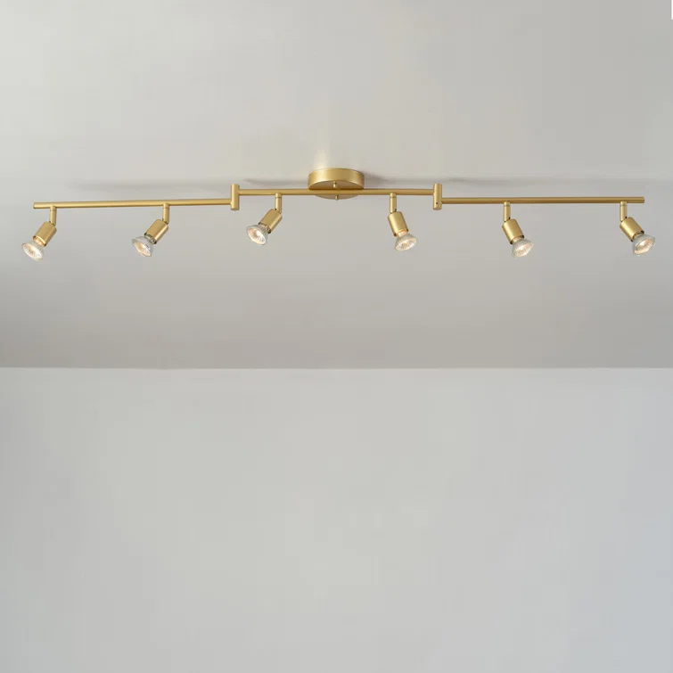 Globe Electric Company 47.2'' 6 -Light Swing Arm Track Track Kit with Dimmable and Adjustable Head