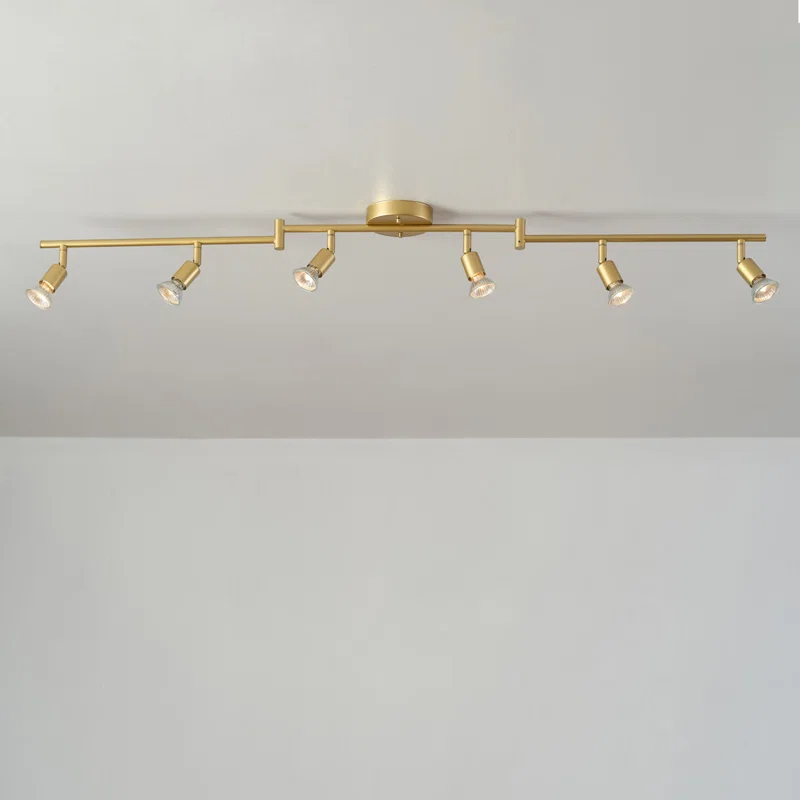Globe Electric Company 47.2'' 6 -Light Swing Arm Track Track Kit with Dimmable and Adjustable Head