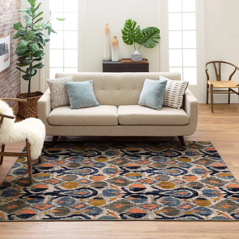 Scott Living Ikat Dove Rug & Reviews | Wayfair