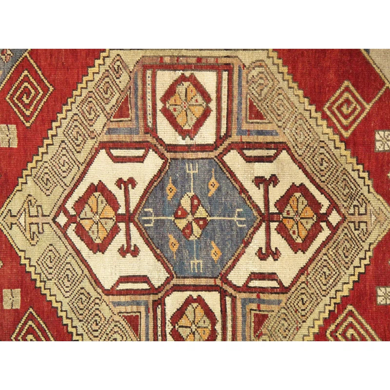 Pasargad One-of-a-Kind 4'1" X 5'9" 1940s Wool Area Rug in