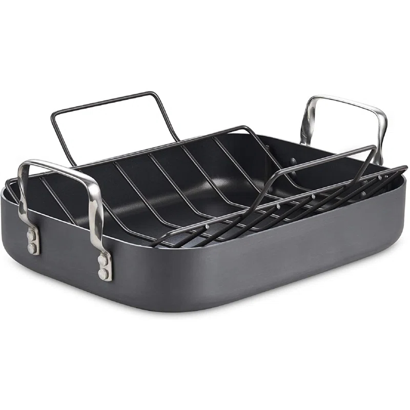 Cooks Standard Cooks Standard 18'' Non-Stick Hard-Anodized Aluminum Roasting Pan with Rack