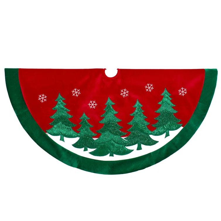 Kurt Adler Polyester Christmas Tree Skirt