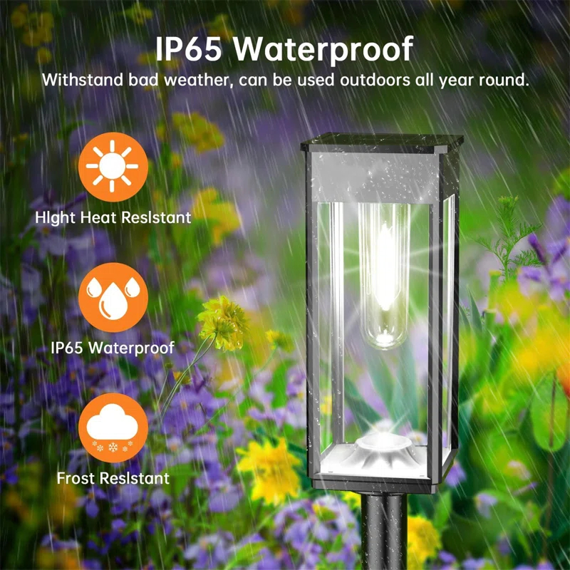 Cool White Solar Powered Integrated LED Pathway Light