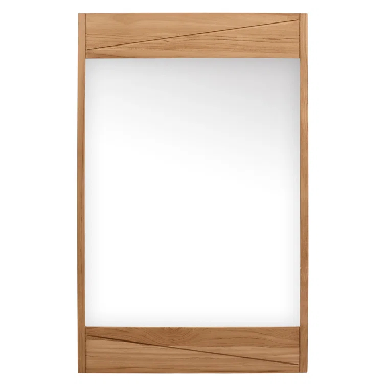 Union Rustic Landers Wood Flat Wall Mirror