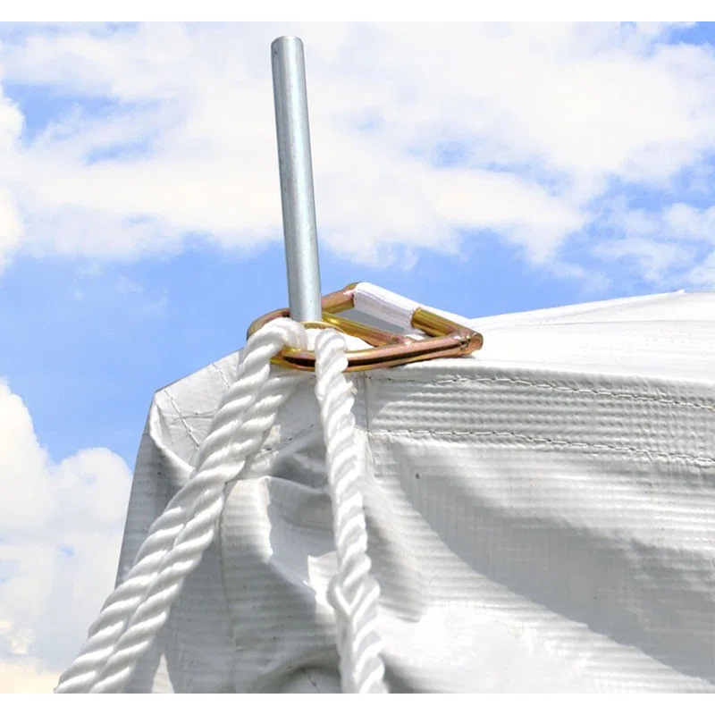Party Tents Direct 20' x 20' Weekender Pole Party Tent with Sidewalls, Red | Wayfair