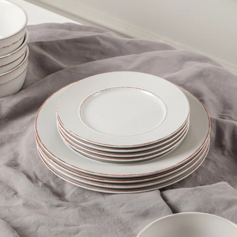 Earth & Clay Earth & Clay Hazel 24-Piece Dinnerware Set Stoneware (Set of 24)
