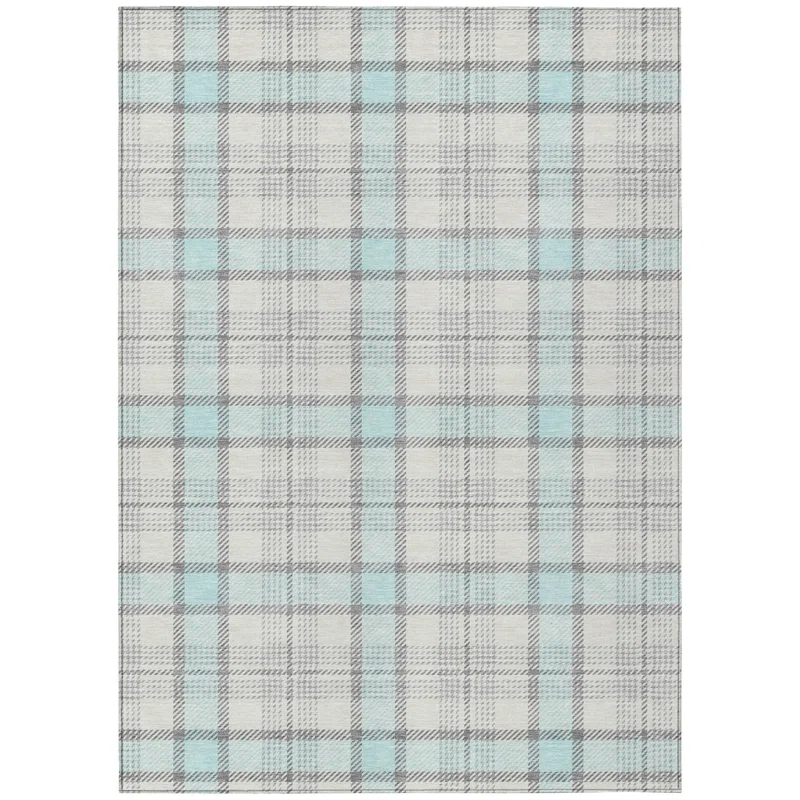 Machine Washable Indoor/Outdoor Chayden ACN1052 Sky Rug