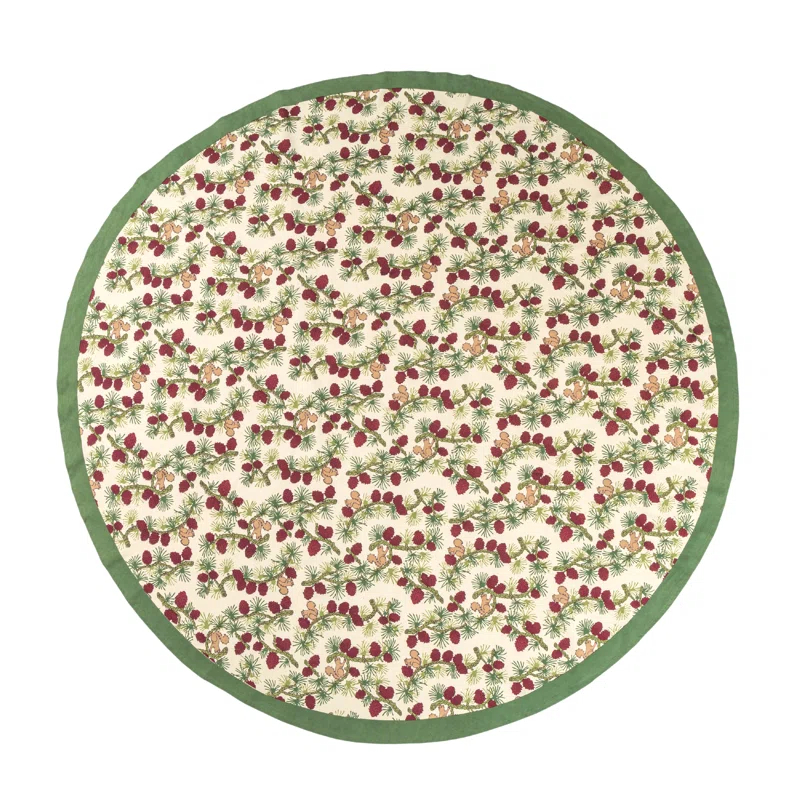 Loon Peak® Round Floral Cotton Tablecloth