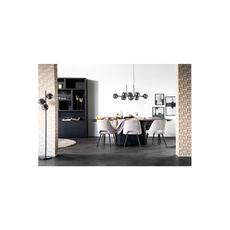 Eleonora Aron Oval Solid Wood Top Dining Table