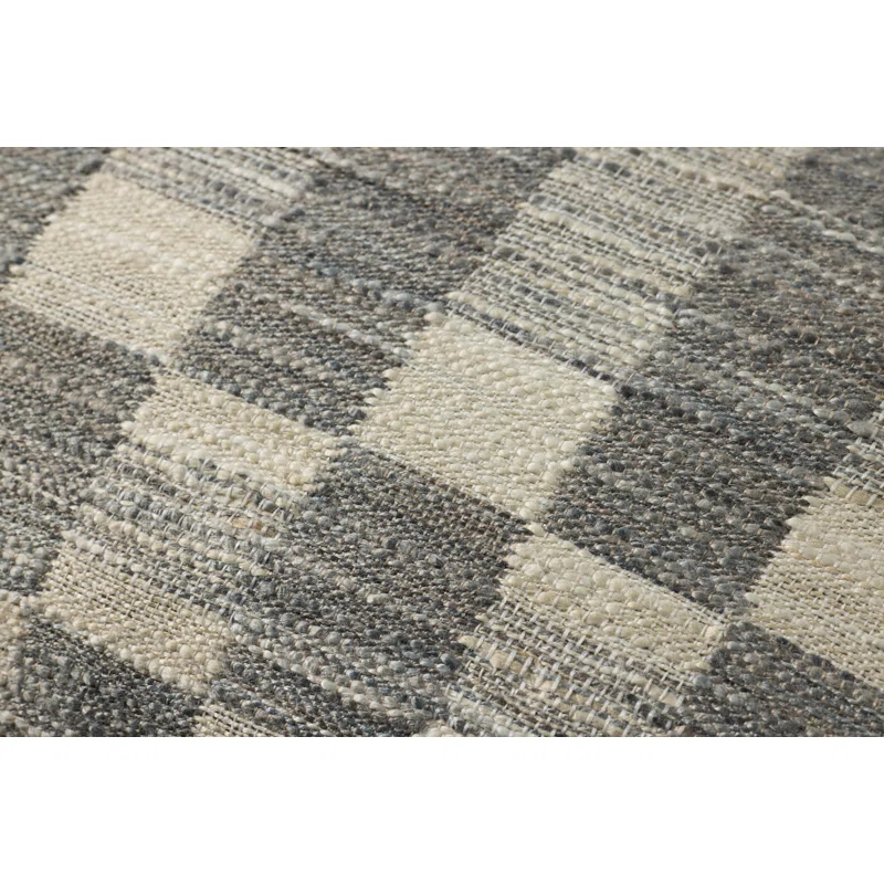 Adams Pillow by Amber Lewis x Loloi - Charcoal and Ivory / 13" x 21" / Polyester