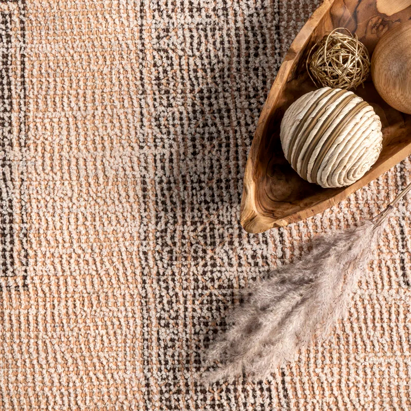 Foundry Select Ginger Cotton-Blend Beige Area Rug