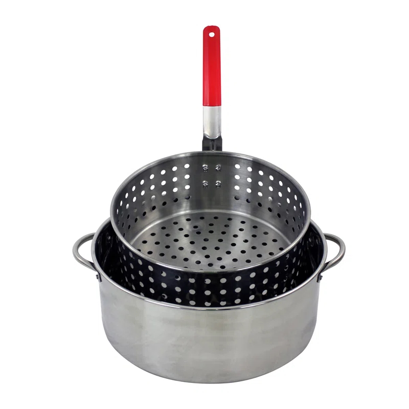Chard 10.5 Qt. Stainless Steel Pot W/ Strainer Basket
