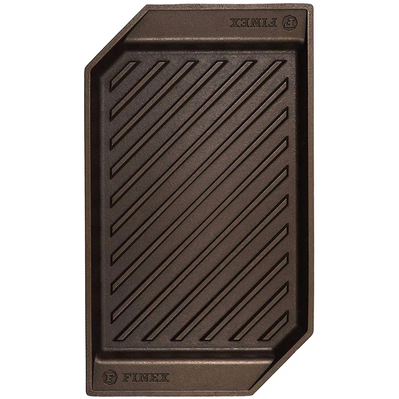 FINEX 15 Inch Cast Iron Lean Grill Pan