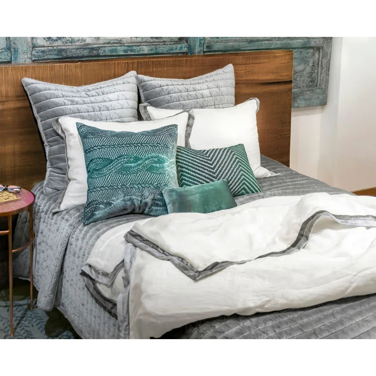 Kevin O'Brien Studio Channel Modern & Contemporary Velvet Quilt