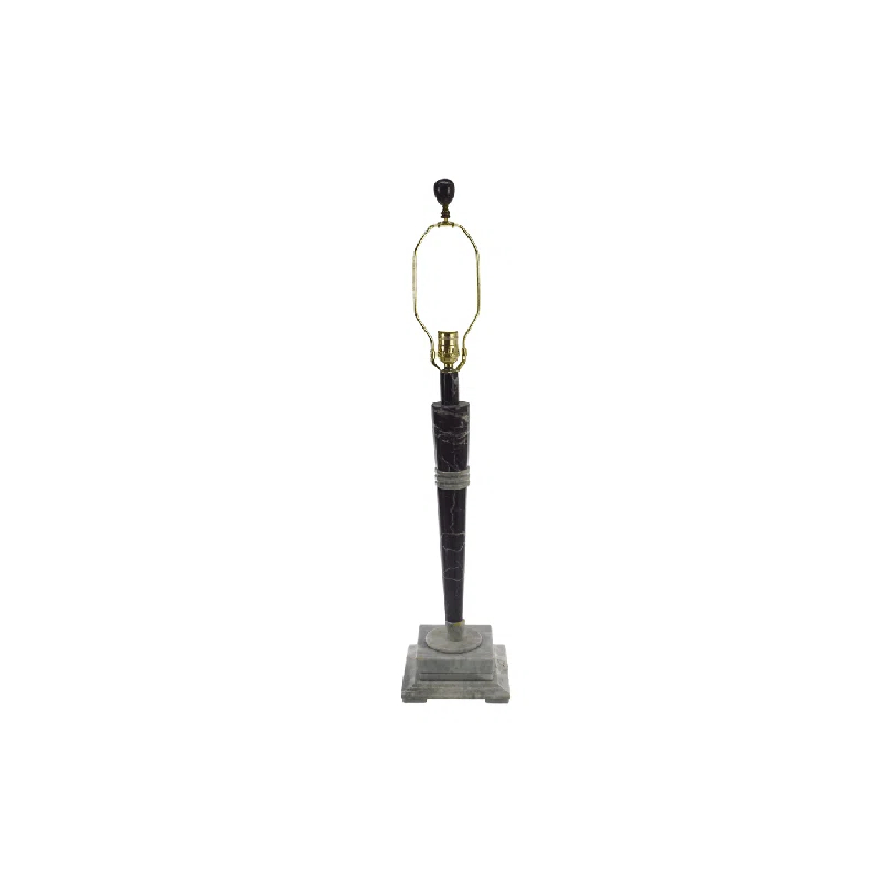 Bello Treasure Burgundy And Ivory Marble Table Lamp
