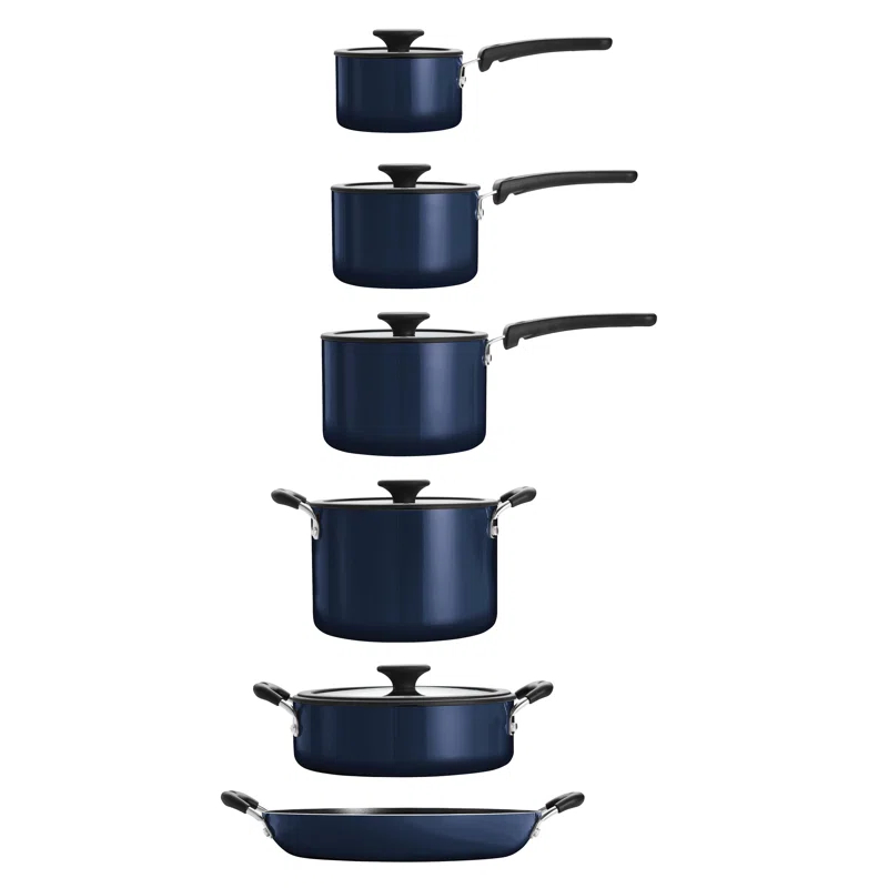 Tramontina Tramontina Aluminum Non Stick 11 Pc Nesting Cookware Set