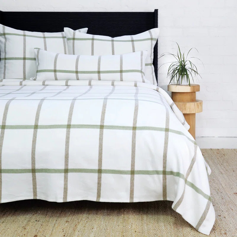 Copenhagen Plaid Throw Pillow