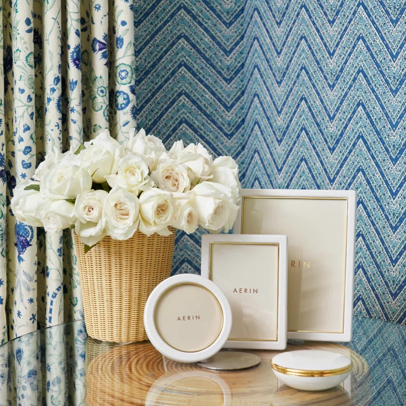 Piero Leather Picture Frame with Mat